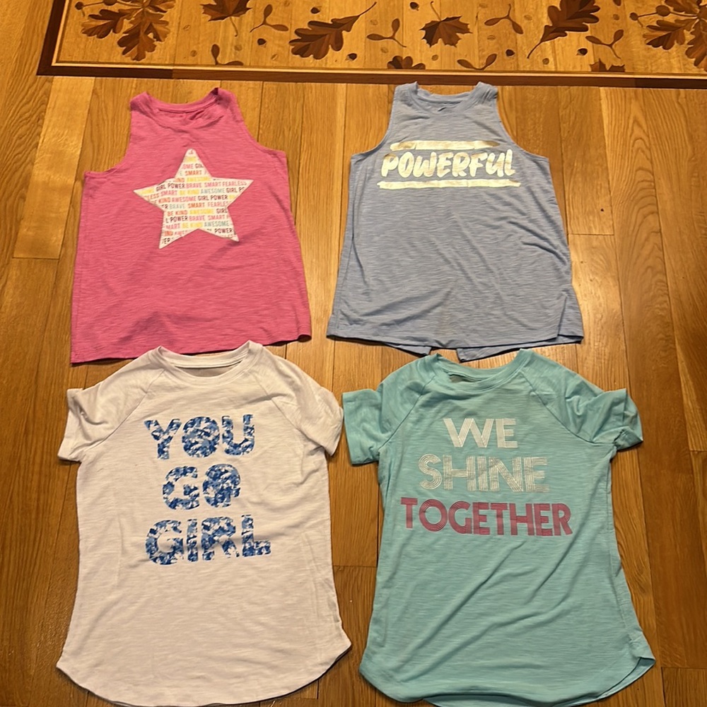 Member's Mark Girls Four Active Tees/Tanks, size 10/12